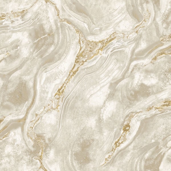 World of Wallpaper Luxe Collection Mineral Effect Vinyl Texture Cream/Gold 10m x 0.5m