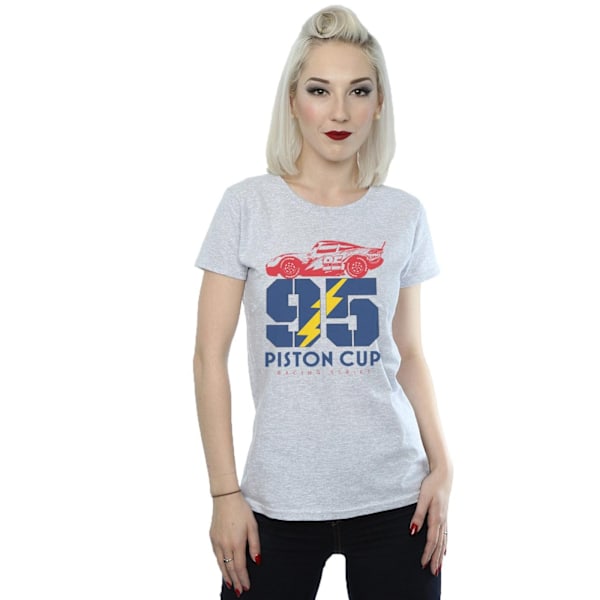 Disney Dam/Dam Cars Piston Cup 95 Bomull T-shirt XXL Spor Sports Grey XXL