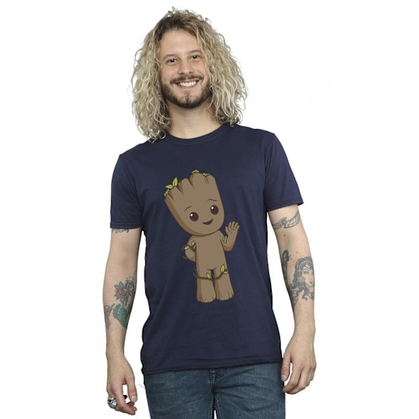 Marvel herr I Am Groot söt Groot T-shirt XXL marinblå Navy Blue XXL