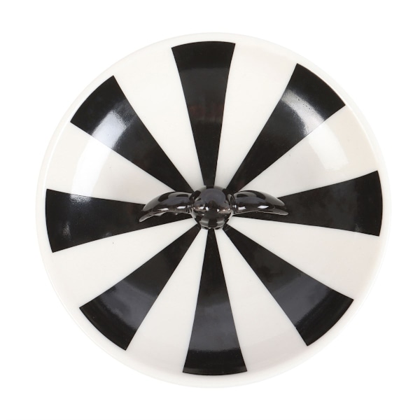 Something Different Randig Fladdermus Prydnadsfat En Storlek Vit/Svart White/Black One Size