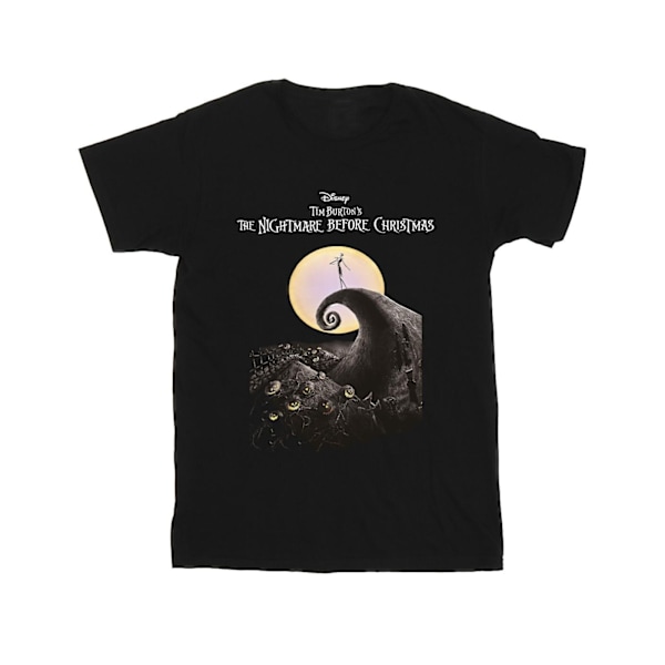 The Nightmare Before Christmas Herr T-shirt med månaffisch M Svart Black M