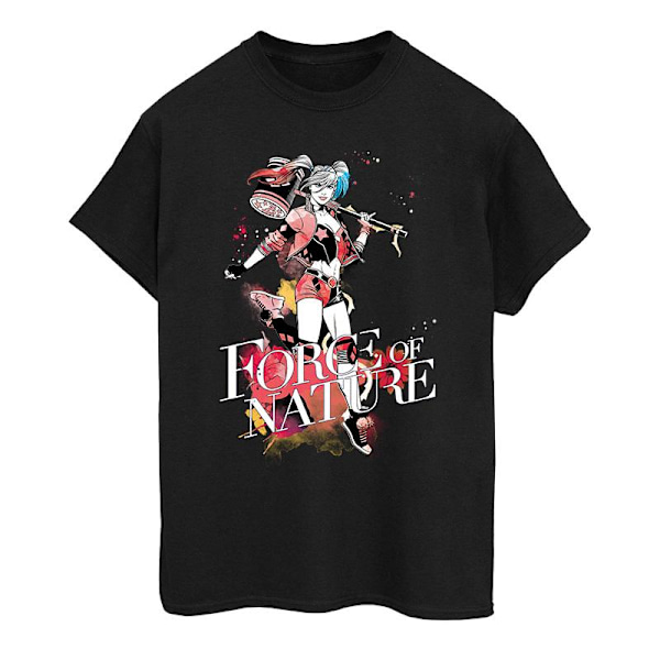 DC Comics Dam/Kvinnor Harley Quinn Forces Of Nature Bomull Boyfriend T-Shirt Black XXL