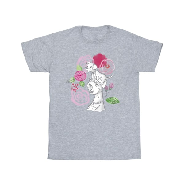 Disney Boys 101 Dalmatians Flowers T-Shirt 12-13 år Sport Grå Sports Grey 12-13 Years