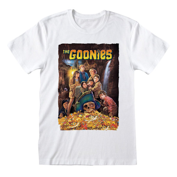 Goonies Unisex Vuxen Poster T-Shirt XL Vit White XL