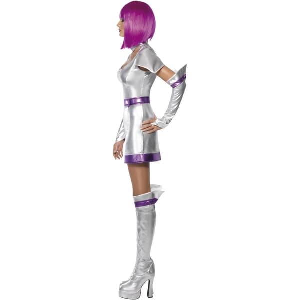 Fever Dam/Dam Space Cadet Kostymset S Metallic Silver Metallic Silver S