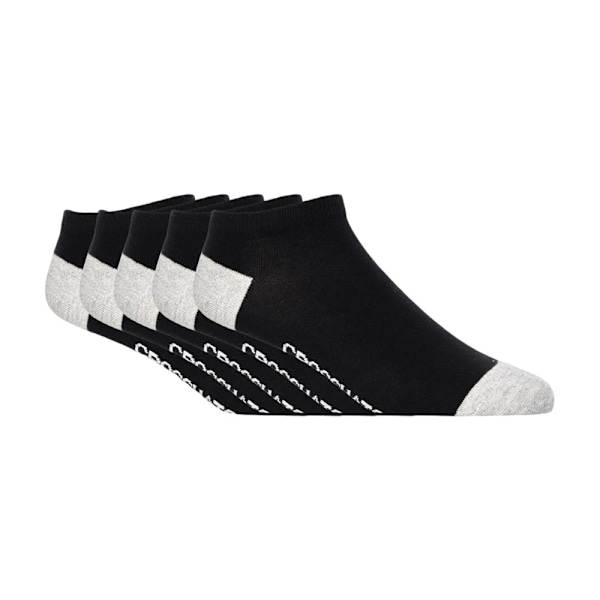Crosshatch Mens Vitalblack Trainer Socks (5-pack) One Size B Black One Size