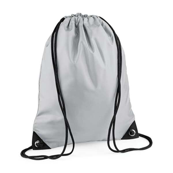 Bagbase Premium dragsnöre väska One Size Silver Silver One Size