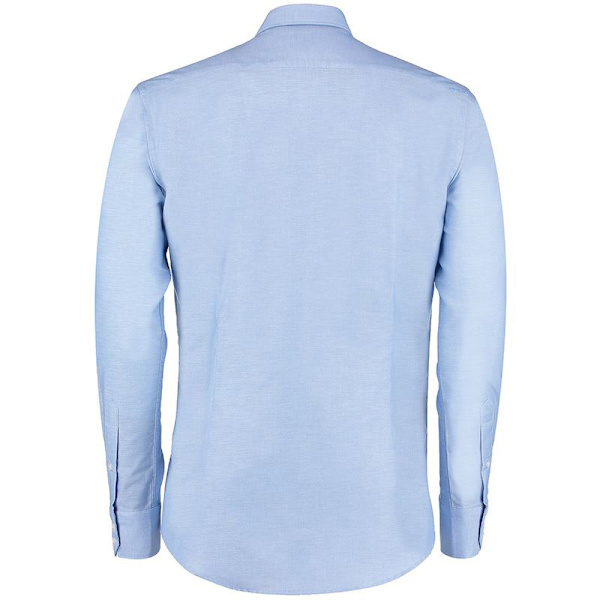 Kustom Kit Herr Slim Fit Långärmad Oxford Skjorta 16 Ljus Light Blue 16