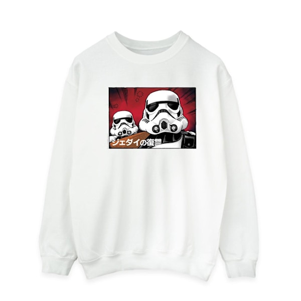 Star Wars Stormtrooper japansk sweatshirt för män S vit White S