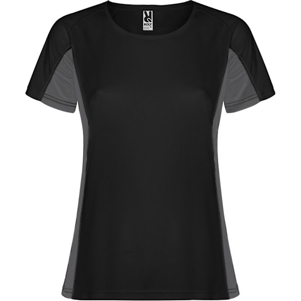 Roly Dam Shanghai Kortärmad Sport T-shirt S Soli Solid Black/Dark Lead S