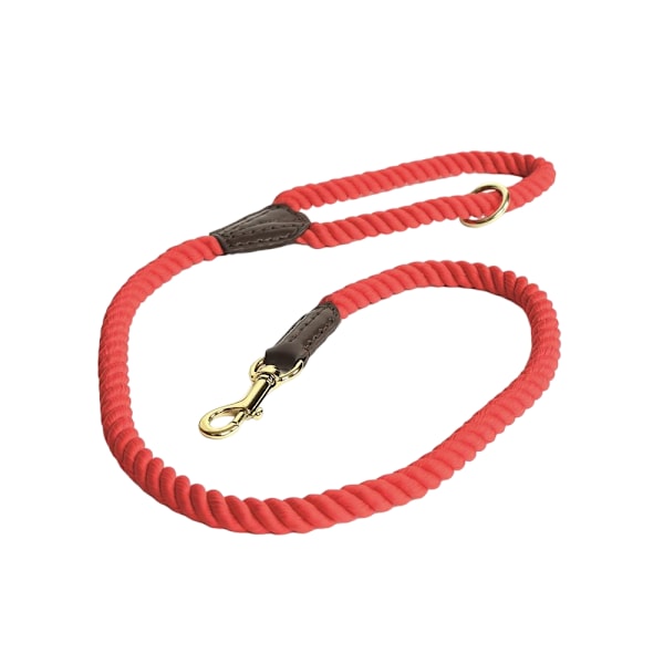 Digby & Fox Tvinnad Hundkoppel One Size Röd Red One Size
