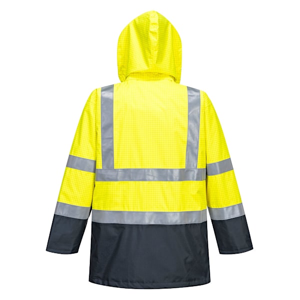 Portwest Hi-Vis Bizflame Regn Multi-Norm Jacka 3XL Gul Yellow/Navy 3XL