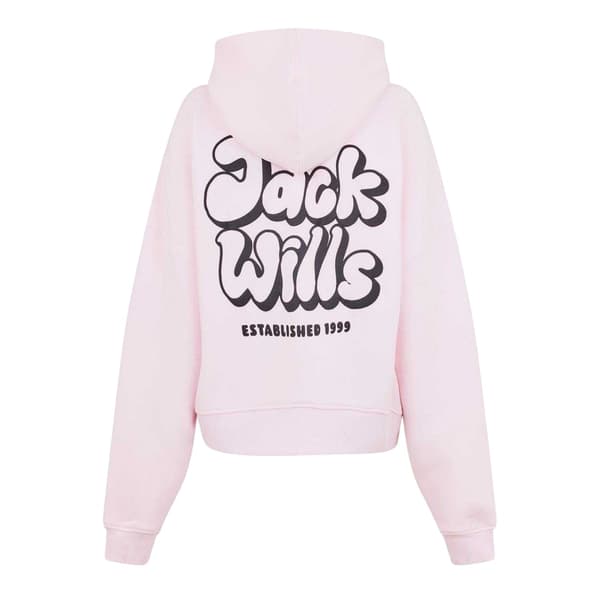Jack Wills Oversized huvtröja för dam, storlek 16 UK, rosa Pink 16 UK