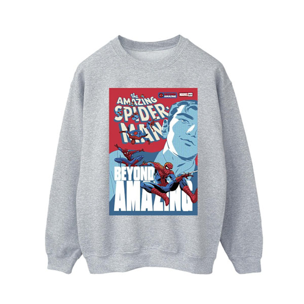 Marvel Herr Spider-Man Beyond Amazing Cover Sweatshirt S Sports Sports Grey S