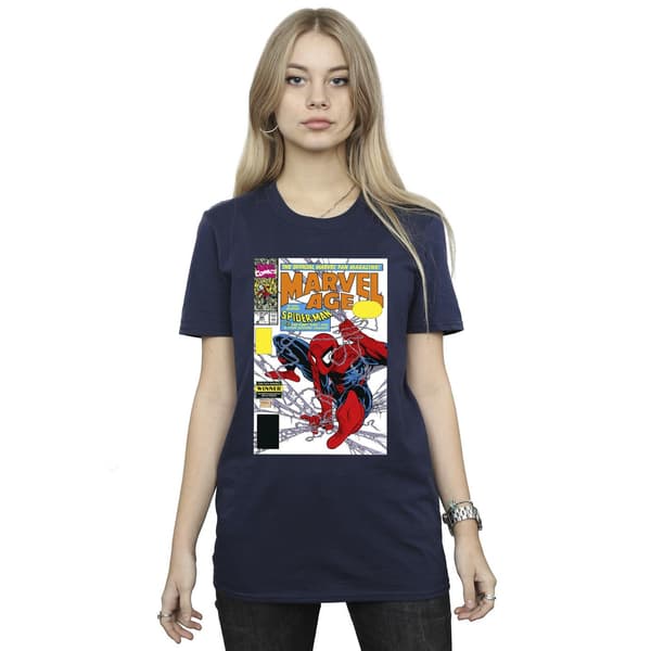 Marvel Dam Spider-Man Marvel Age Comic Cover Bomull B Sports Grey L
