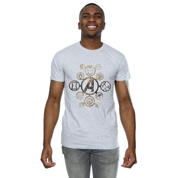 Avengers Infinity War Herr Ikoner Bomull T-shirt XXL Sports Grey Sports Grey XXL