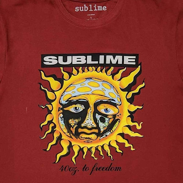 Sublime Unisex Adult Grn 40 Oz T-Shirt XL Röd Red XL