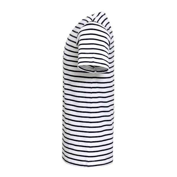 Asquith & Fox Mariniere Coastal Kortärmad T-shirt L Whi White/Navy L