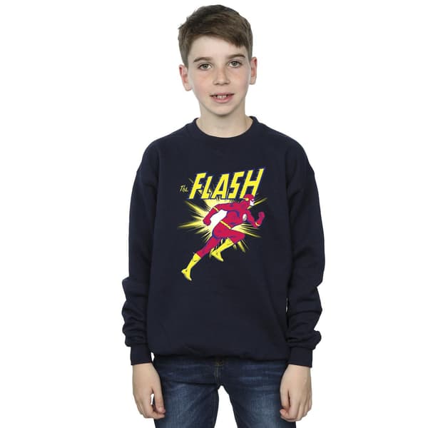 DC Comics Pojkar The Flash Löpartröja 5-6 År Marinblå Navy Blue 5-6 Years