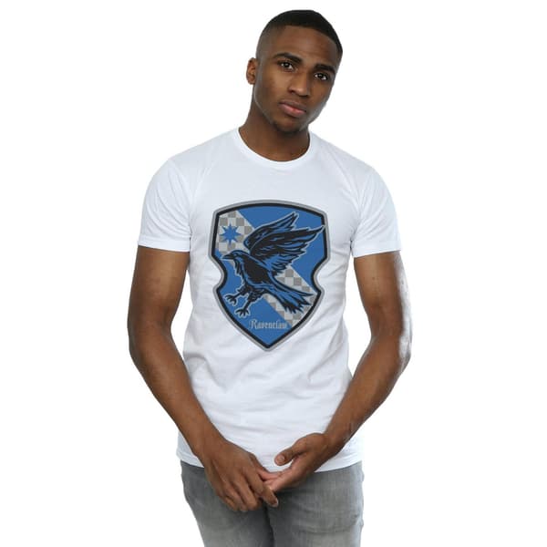 Harry Potter Herr Ravenclaw Crest Platt T-shirt M Vit White M