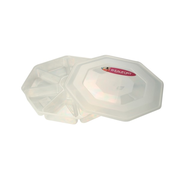 Beaufort 8 Sektion Nibbles bricka. One Size Clear Clear One Size