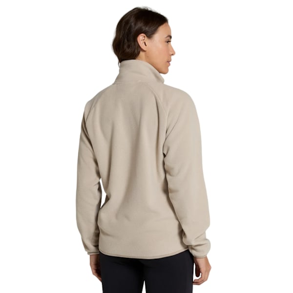 Animal Dam/Kvinna Stockholm Halv Zip Fleece Topp 8 UK Beige Beige 8 UK