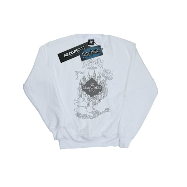 Harry Potter Herr The Marauder´s Map Sweatshirt M Vit White M