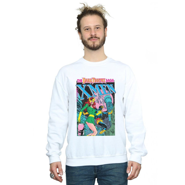 Marvel Mens X-Men The Dark Phoenix Saga Sweatshirt 4XL Vit White 4XL