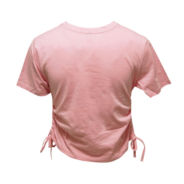 TriDri Dam/Kvinnor Ruched Crop Top M Ljusrosa Light Pink M