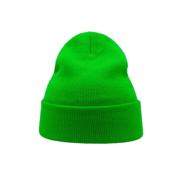 Atlantis Wind Double Skin Beanie med Turn Up One Size Safety G Safety Green One Size