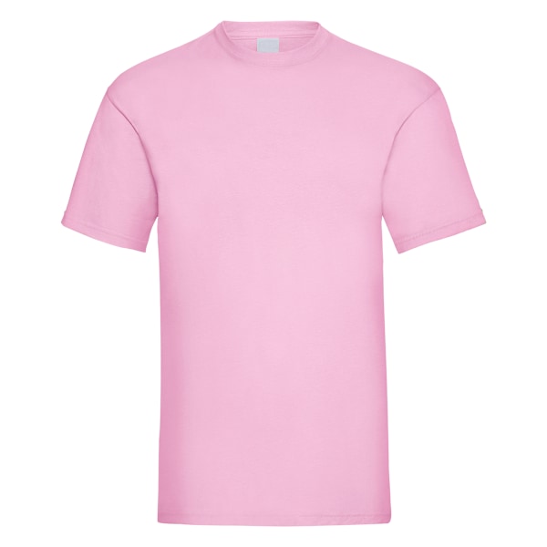 Herr Value Kortärmad Casual T-shirt Stor Pastellrosa Pastel Pink Large