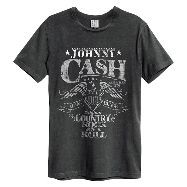 Amplified Unisex Eagle Johnny Cash T-shirt S Charcoal Charcoal S