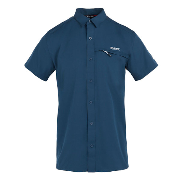 Regatta Herr Packbar Kortärmad Reseskjorta 3XL Moonlight Moonlight Denim 3XL