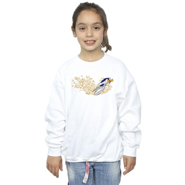Looney Tunes Girls ACME Doodles Road Runner Sweatshirt 12-13 År White 12-13 Years