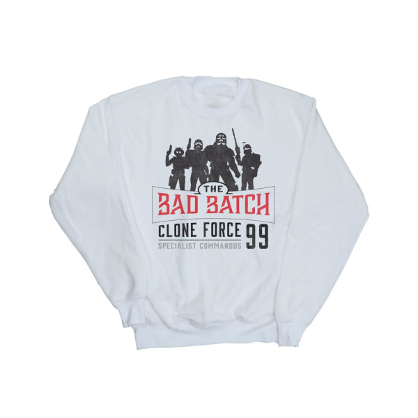 Star Wars Mens The Bad Batch Clone Force 99 Sweatshirt S Vit White S