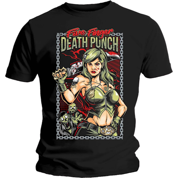 Five Finger Death Punch Unisex Adult Assassin T-Shirt XXL Svart Black XXL