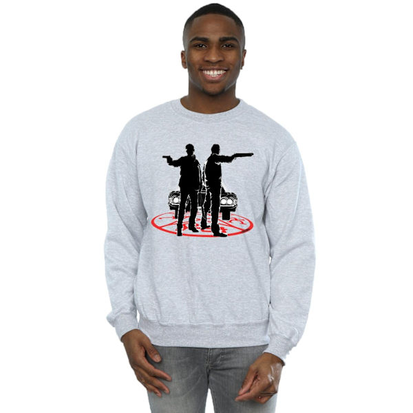 Supernatural Herr Sam Och Dean Silhouette Sweatshirt M Sports G Sports Grey M