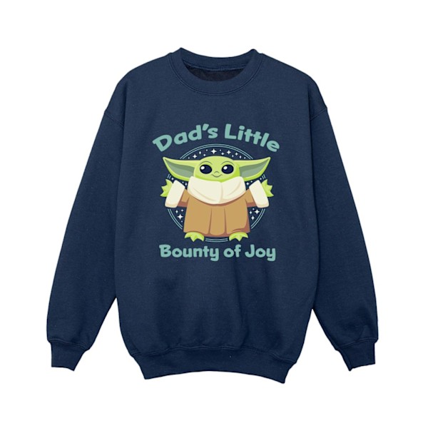 Star Wars Boys The Mandalorian Bounty Of Joy Sweatshirt 9-11 år Navy Blue 9-11 Years