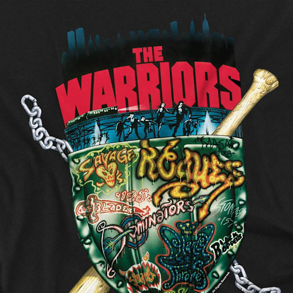 The Warriors Unisex Vuxen Sköld T-Shirt L Svart Black L