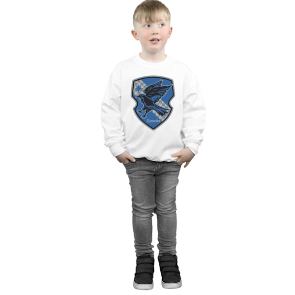 Harry Potter Pojkar Ravenclaw Crest Flat Sweatshirt 12-13 År W White 12-13 Years