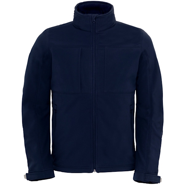 B&C Herr Huvtröja Softshell Andningsbar, Vattentät & Vindtät Ja Navy Blue 2XL