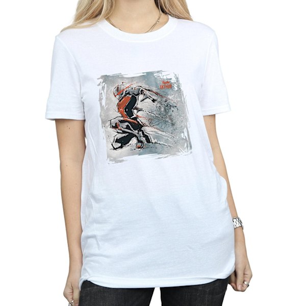 Marvel Dam/Damer Ant-Man Art Sketch Bomull Boyfriend T-Shir White S