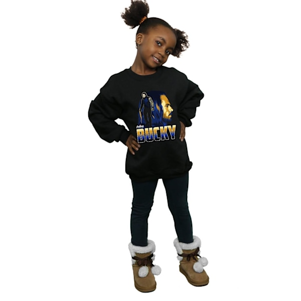 Marvel Girls Avengers Infinity War Bucky Karaktär Sweatshirt 7 Black 7-8 Years