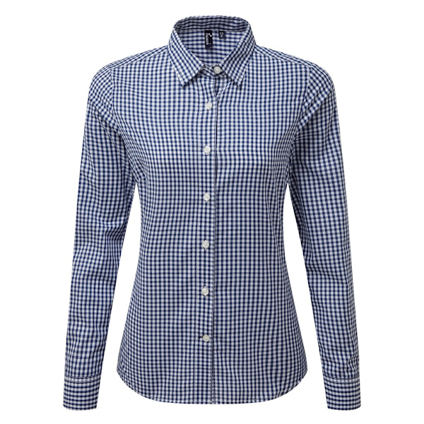 Premier Dam/Dam Maxton Check Långärmad Skjorta S Marin/Vit Navy/White S
