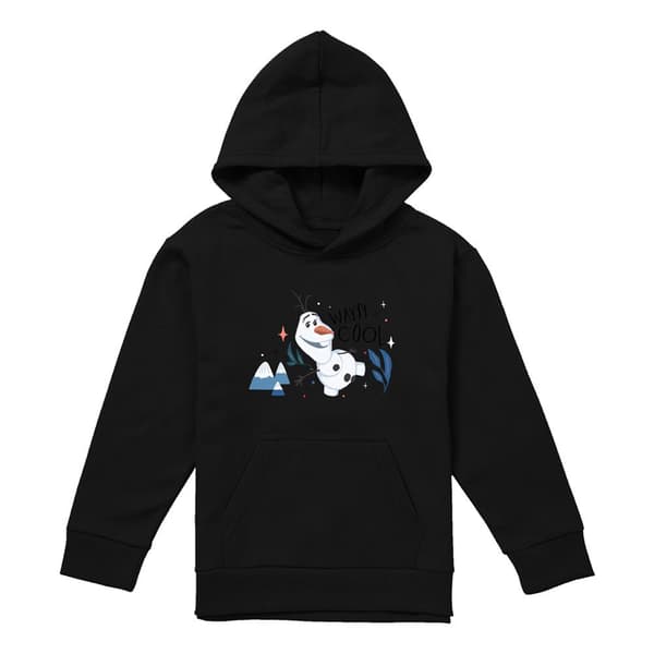 Frozen Barn/Barn Wayyy Cool Olaf Pullover Hoodie 7-8 År Black 7-8 Years