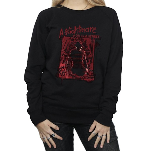 A Nightmare On Elm Street Dam/Damer Freddy Silhouette Sweatshirt Black M