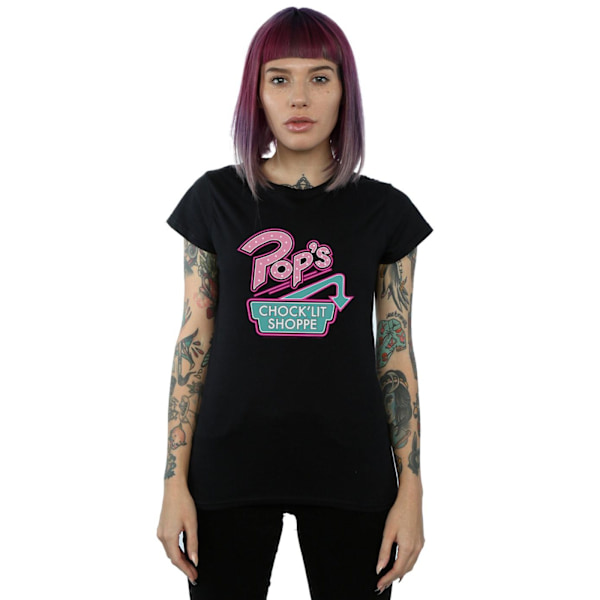 Riverdale Dam/Kvinnor Pop's Chock'lit Shoppe Bomull T-shirt X Black XXL