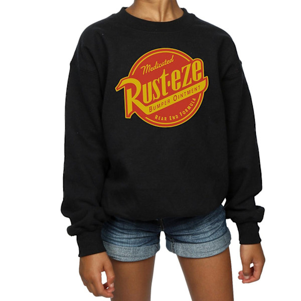 Disney Girls Cars Rust-Eze Logo Sweatshirt 9-11 år Svart Black 9-11 Years