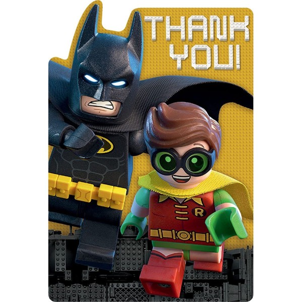 Lego Batman Movie Tackkort (8-pack) En Storlek Flerfärgad Multicoloured One Size