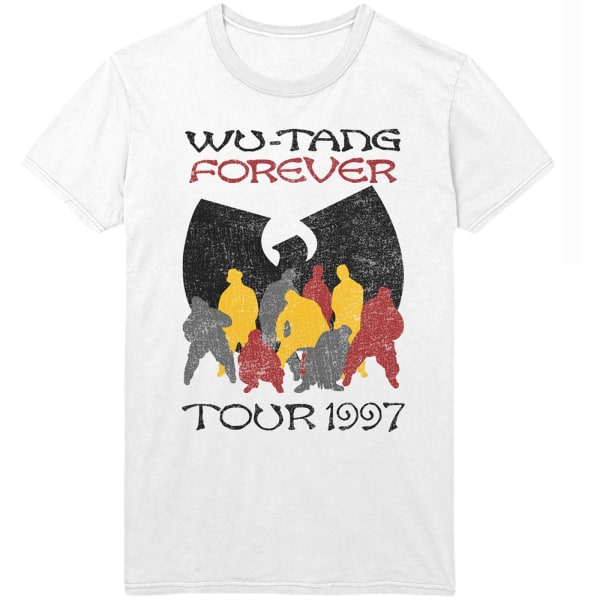 Wu-Tang Clan Unisex Adult Forever Tour ´97 T-shirt S Vit White S